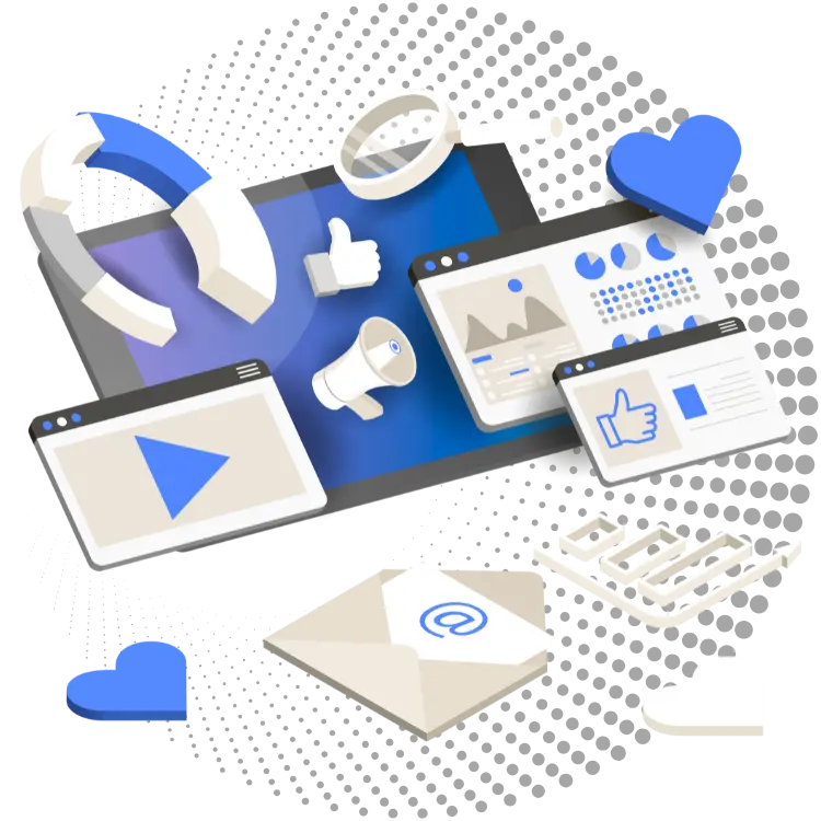 marketing agency illustration
